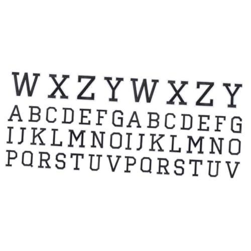 jojofuny 2 Sätze Buchstaben-aufnäher Zum Aufbügeln Stich Stickerei Aufbügler Ironing Handystativ Bestickt Hosenflicken Buchstabenflecken Flicken Für Kleidung Polyester Black 26 Stücke * 2 jojofuny 2 Sätze Buchstaben-aufnäher Zum Aufbügeln Stich Stickerei Aufbügler Ironing Handystativ Bestickt Hosenflicken Buchstabenflecken Flicken Für Kleidung Polyester Black 26 Stücke * 2 von jojofuny