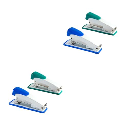 jojofuny 2 Sätze Büroheftgerät Metall Stapler Für Schule Und Büro Standard Klammern Tragbar Ergonomisches Design Zufällige Farben Praktische Büroartikel 2 Stücke * 2 von jojofuny