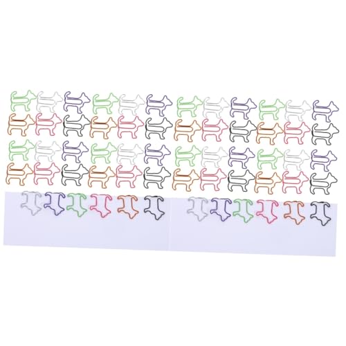 jojofuny 2 Sätze Büroklammer Für Welpen Hochzeit Süße Büroklammern Papier Hund Büroklammern Clips Hundezubehör Mehrzweck-büroklammern Rostfreier Stahl 60 Stück * 2 von jojofuny