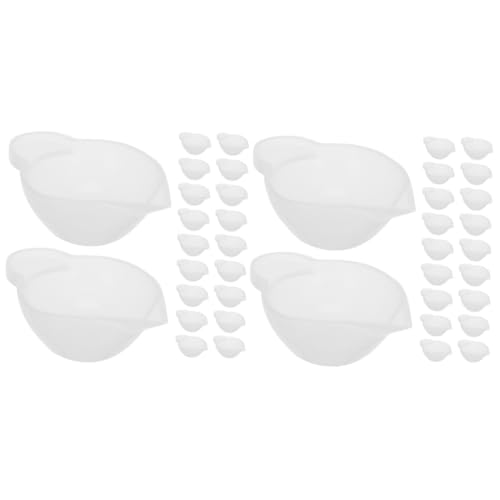 jojofuny 2 Sätze Diy Harz Epoxid Zubehör Backen Silikonbecher Mikrowelle Kochen Kochschalen Silikon-mischbecher Für Harz Mischbecher Für Epoxidharz Diy Zubehör Kieselgel Weiß 20 Stück * 2 von jojofuny