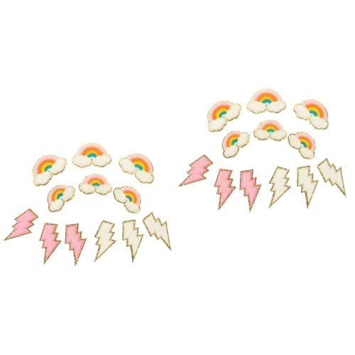 jojofuny 2 Sätze Diy Kleidung Reparatur Patches Aufnäher Für Dekoration Für Kleidung Taschen Hüte Und Mehr 12 Stück * 2 von jojofuny
