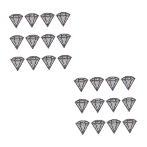 jojofuny 2 Sätze Diy Patches Pailletten Selbstklebende Applikationen Mit Diamantmuster Für Kleidung Für Bastelprojekte Und Dekoration 12 Stück * 2 von jojofuny