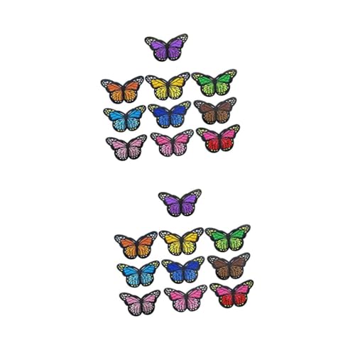 jojofuny 2 Sätze Diy Schmetterling Stickerei Patches Bügelapplikationen Für Kleidung Taschen Und Bastelprojekte Zufällige Farben Langlebig Und Farbenfroh 40 Stück * 2 jojofuny 2 Sätze Diy Schmetterling Stickerei Patches Bügelapplikationen Für Kleidung Taschen Und Bastelprojekte Zufällige Farben Langlebig Und Farbenfroh 40 Stück * 2 von jojofuny