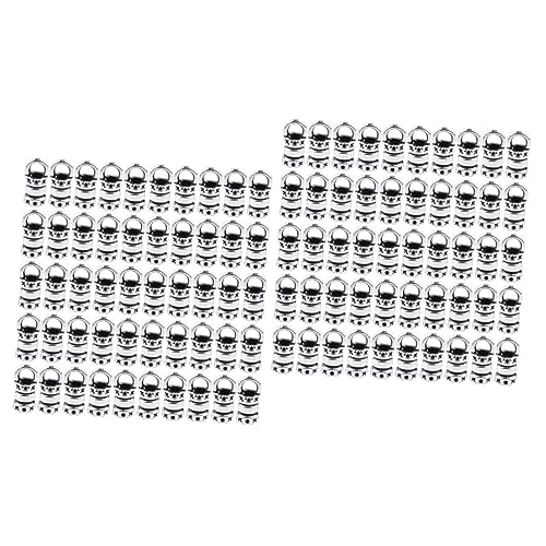 jojofuny 2 Sätze Diy Schmuckverschluss Legierung Für Armbänder Und Antiquiertes Silber Innenloch Für Lederbänder Und Bastelprojekte 100 Stücke * 2 jojofuny 2 Sätze Diy Schmuckverschluss Legierung Für Armbänder Und Antiquiertes Silber Innenloch Für Lederbänder Und Bastelprojekte 100 Stücke * 2 von jojofuny