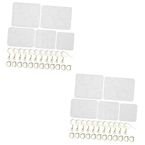 jojofuny 2 Sätze Diy Silikon Ohrring Gießform Teilig mit Goldenen Ohrhaken Goldenen Verbindungselementen Schmuckherstellung Einfach zu Bedienen für Anfänger jojofuny 2 Sätze Diy Silikon Ohrring Gießform Teilig mit Goldenen Ohrhaken Goldenen Verbindungselementen Schmuckherstellung Einfach zu Bedienen für Anfänger von jojofuny
