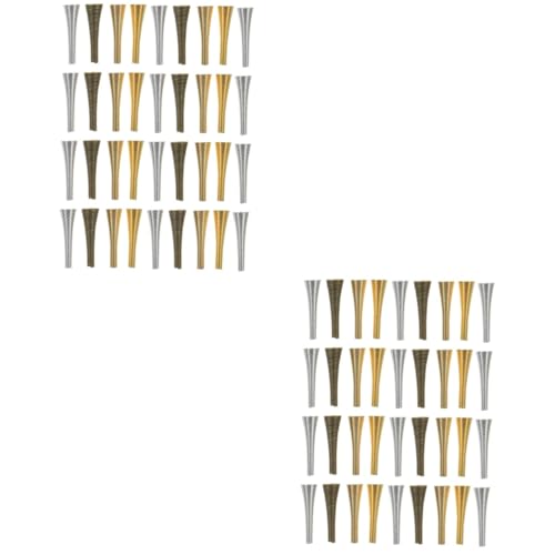 jojofuny 2 Sätze Diy Trompetenblumen Perlenkappen Konische Perlenkappen Für Schmuckherstellung Für Armbänder Ohrringe Und Leicht Und Vielseitig Einsetzbar 36 Stücke * 2 von jojofuny
