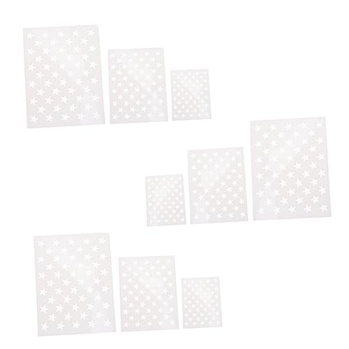 jojofuny 2 Sätze Diy Wiederverwendbare Schablonen Für Wandgestaltung Handwerk Amerikanische Flagge Für Malen Und Basteln Pet Material 9 Blätter*2 von jojofuny