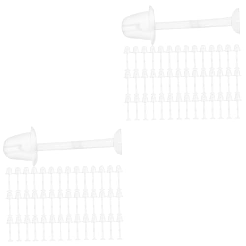 jojofuny 2 Sätze Durchsichtige Ohrstecker Mit Ohrstöpseln Für Schule Sport Und Freizeit Praktische Ohrringe Für Herren Transparente Ohrstecker Für Diy Schmuckgestaltung 300 Stück * 2 von jojofuny