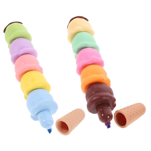 jojofuny 2 Sätze Eisförmige Textmarker Kompakte Leichte Markierungsstifte für Schule und Büro Kreative Scrapbook Marker in Macaron und Schokoladenfarben für Schüler und Studenten jojofuny 2 Sätze Eisförmige Textmarker Kompakte Leichte Markierungsstifte für Schule und Büro Kreative Scrapbook Marker in Macaron und Schokoladenfarben für Schüler und Studenten von jojofuny