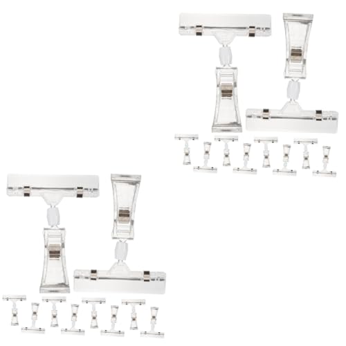 jojofuny 2 Sätze Etikettenhalter Inhaber Von Einzelhandelspreisen Klarer Preisclip Rack-kartenhalter Schwenkbares Preisregal Nachrichtenclip Doppelclips Für Etiketten Plastik 10 Stück * 2 jojofuny 2 Sätze Etikettenhalter Inhaber Von Einzelhandelspreisen Klarer Preisclip Rack-kartenhalter Schwenkbares Preisregal Nachrichtenclip Doppelclips Für Etiketten Plastik 10 Stück * 2 von jojofuny