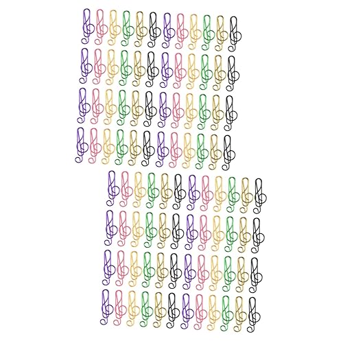 jojofuny 2 Sätze Farbige Büroklammern Mehrfarbige Dateiclips Verschiedene Büroklammern Papier Hinweisclip Trendy Büroklammer Befestigen Büro Büroklammern Metall Zufällige Farbe 75 Stück * 2 von jojofuny