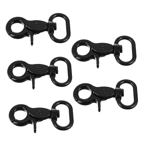 jojofuny 2 Sätze Gepäck-hardware-hundeschnalle Schnallen Clips Verschluss Hundelaufband Diy Gepäckzubehör Schnalle Der Hundeleine Schnalle Für Gepäckzubehör Zinklegierung Black 5 Stück * 2 von jojofuny