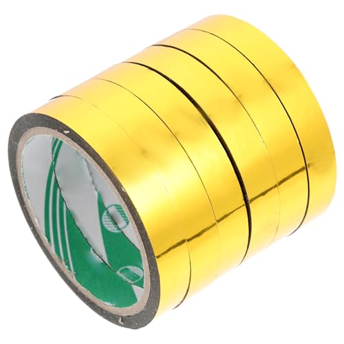 jojofuny 2 Sätze Gold Spiegel Klebeband Diy Metallic Washi Tape Für Kreative Bastelprojekte Dekoratives Klebeband Für Kunst Und Geschenkverpackungen 6 Rollen * 2 jojofuny 2 Sätze Gold Spiegel Klebeband Diy Metallic Washi Tape Für Kreative Bastelprojekte Dekoratives Klebeband Für Kunst Und Geschenkverpackungen 6 Rollen * 2 von jojofuny