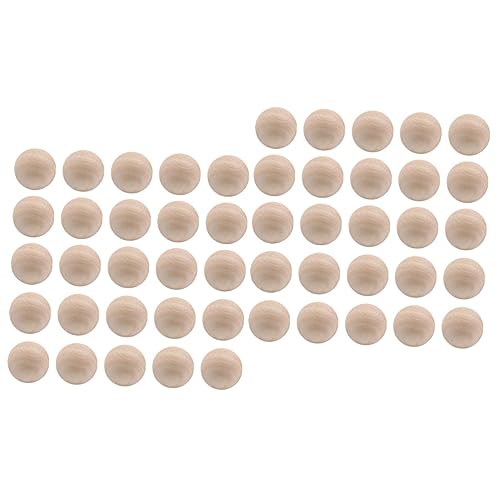jojofuny 2 Sätze Große Lotus Holzperlen Runde Diy Bastelmaterialien Ohne Natürliche Holzfarbe Für Schmuckherstellung Und Handarbeiten 200 Stück * 2 von jojofuny