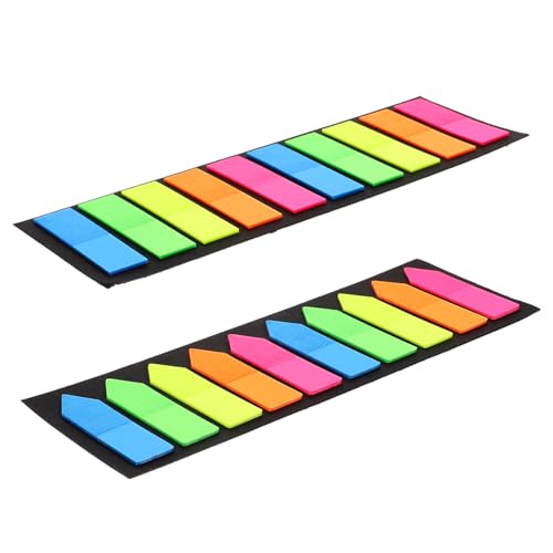 jojofuny 2 Sätze Haftmarker Index Tabs aus Pet Selbstklebend für Schule Büro und Zuhause Leicht Repositionierbar für Effiziente Seitenmarkierung und Kategorisierung von jojofuny