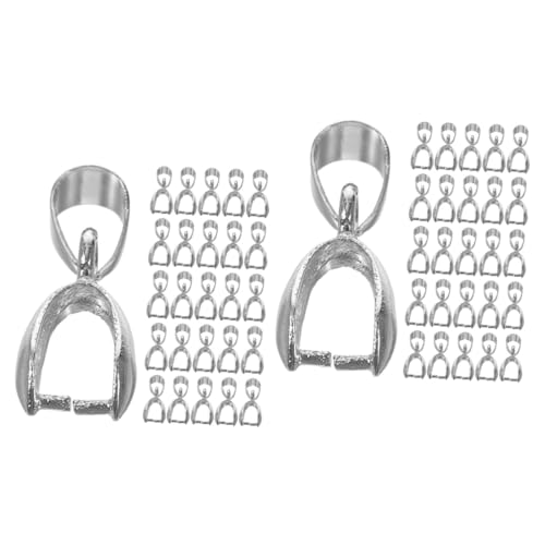 jojofuny 2 Sätze Halsketten Charms Glieder Schmuckstift Schlüssel Hängeverschluss Nummer Für Halsketten Anhänger Schnallen Halsketten Anhänger DIY Halsketten 50 Stück * 2 von jojofuny