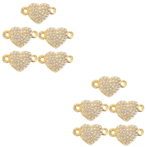 jojofuny 2 Sätze Herzförmige Armbandschnalle Reiz Schlüssel Schließe Für Verschlüsse Herz Magnetverschluss Magnetischer Herzanhänger Herz-magnet-armband-charm Golden Legierung 5 Stücke * 2 jojofuny 2 Sätze Herzförmige Armbandschnalle Reiz Schlüssel Schließe Für Verschlüsse Herz Magnetverschluss Magnetischer Herzanhänger Herz-magnet-armband-charm Golden Legierung 5 Stücke * 2 von jojofuny