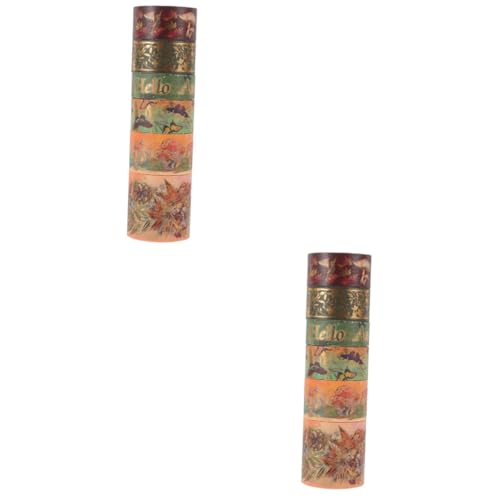 jojofuny 2 Sätze Kawaii Washi-klebeband Farbe Papier Material Journaling -aufkleber Dekoration Scrapbooking -vorräte Aufkleber Zum Basteln Washi-tape-aufkleber 6 Rollen * 2 von jojofuny