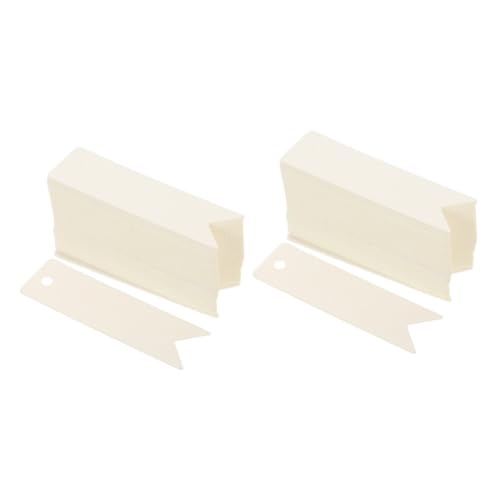 jojofuny 2 Sätze Kraftpapier Preisetiketten Beschreibbare Hängende Für Schmuck Handwerk Und Blanko Langlebig Für Verkaufsaktionen Und Produktpräsentationen 200 Stück * 2 von jojofuny