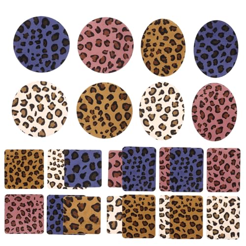 jojofuny 2 Sätze Leopard Print Patches Abnehmbare Flicken Für Hüte Und Kleidung Verschleißfest Für Heimwerkerprojekte Und Bekleidungsreparaturen 24 Stück * 2 von jojofuny