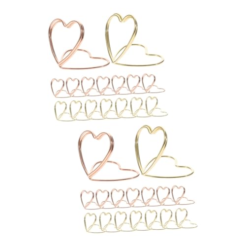 jojofuny 2 Sätze Love Paper Pin Büroartikel Büromaterial Papierklemmen Geformt Lustige Papierclips Mehrzweck-büroklammern Praktische Büroklammern Beschichtungslegierung 24 Stück * 2 jojofuny 2 Sätze Love Paper Pin Büroartikel Büromaterial Papierklemmen Geformt Lustige Papierclips Mehrzweck-büroklammern Praktische Büroklammern Beschichtungslegierung 24 Stück * 2 von jojofuny
