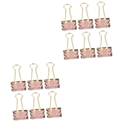 jojofuny 2 Sätze Metall Binder Clips Mit Design Dekorative Büroklammern Für Schule Zuhause Und Organisation Starke Halterung Rosa Für Notizen Kalender Und Scrapbooking 6 Stück * 2 jojofuny 2 Sätze Metall Binder Clips Mit Design Dekorative Büroklammern Für Schule Zuhause Und Organisation Starke Halterung Rosa Für Notizen Kalender Und Scrapbooking 6 Stück * 2 von jojofuny