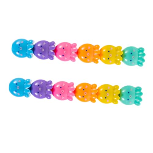 jojofuny 2 Sätze Mini Octopus Highlighter Pens Stackable Fluorescent Writing Markers Farbige DIY Marker mit Abnehmbarem Design für Schüler Malen Schreiben von jojofuny