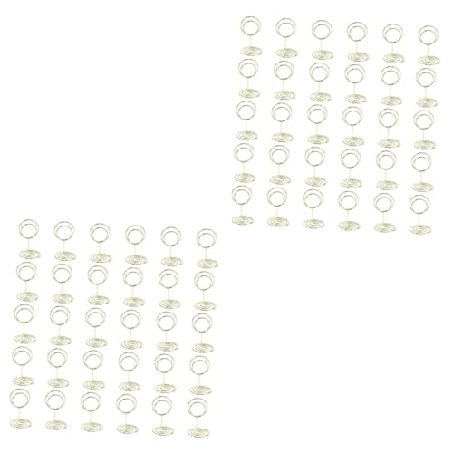 jojofuny 2 Sätze Nachrichtenhalter Aus Metall Tischkarte Inhaber Farbe Schlanker Kartenhalter Tischbildhalter Tischnummernclips Kartenclip Aus Metall Bildhalter-clips Golden 30 Stück * 2 von jojofuny