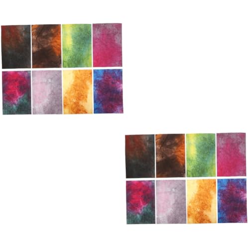 jojofuny 2 Sätze Papier Zum Basteln Schrott Sammelalbum Scrapbooking-materialien Texturiert Strukturiertes Papier Journaling Handwerk Vintage-kartenpapier 8 Blätter * 2 von jojofuny