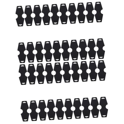 jojofuny 2 Sätze Papierkarte Hängekarte Anzeige Armband Karte Leere Halskettenkarten Anhänger-hängekarte Halskette Karton Beschichtetes Papier Black 100 Blätter * 2 von jojofuny