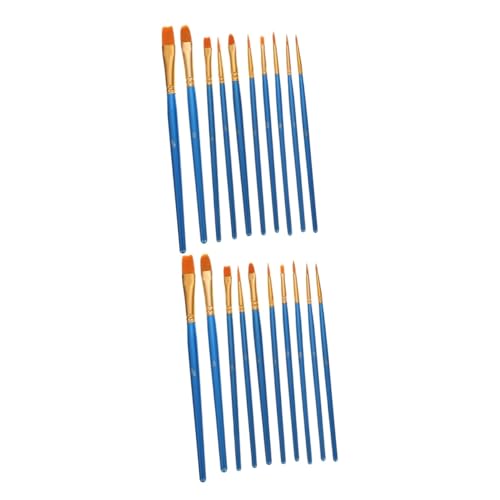 jojofuny 2 Sätze Pinselset Farben Kunst Klein Bürsten Bußgeld Mischen Pinsel Masse Professionelle Aquarellpinsel Bunter Malpinsel Pinsel Zum Malen Hölzern Blue 10 Stück * 2 jojofuny 2 Sätze Pinselset Farben Kunst Klein Bürsten Bußgeld Mischen Pinsel Masse Professionelle Aquarellpinsel Bunter Malpinsel Pinsel Zum Malen Hölzern Blue 10 Stück * 2 von jojofuny