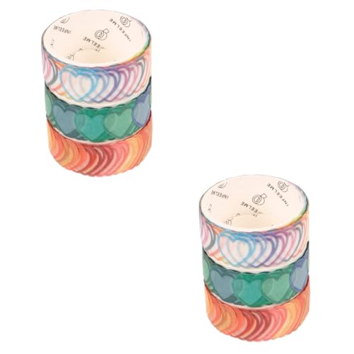 jojofuny 2 Sätze Planer Tape Für Notizbuch Sammelalbum Klebrig Schrott Dekorative Klebebänder Dekoratives Washi Tape Dekoratives Bastelband Tagebuchband Papier 3 Rollen * 2 jojofuny 2 Sätze Planer Tape Für Notizbuch Sammelalbum Klebrig Schrott Dekorative Klebebänder Dekoratives Washi Tape Dekoratives Bastelband Tagebuchband Papier 3 Rollen * 2 von jojofuny