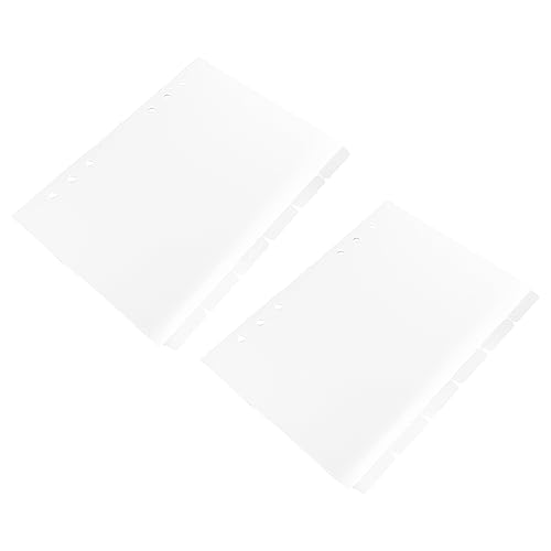 jojofuny 2 Sätze Praktische Trennblätter für Ordner Halbtransparente Indexkarten aus Hochwertigem mit Löchern für Notizen Planer und jojofuny 2 Sätze Praktische Trennblätter für Ordner Halbtransparente Indexkarten aus Hochwertigem mit Löchern für Notizen Planer und von jojofuny