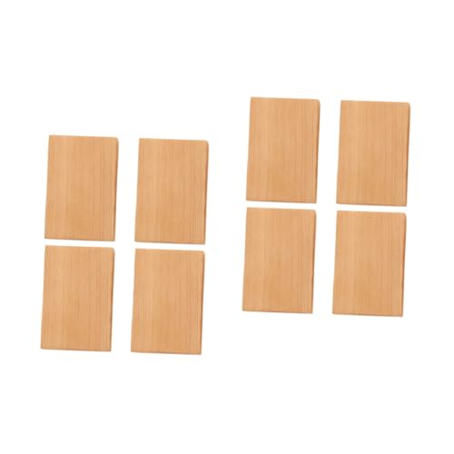 jojofuny 2 Sätze Rechteckige Holzklötze Für Diy Bastelprojekte Robuste Polierte Holzblöcke Bastelmaterialien Für Handwerk Und Dekoration 4 Stücke * 2 von jojofuny