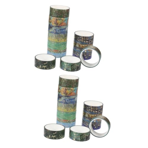 jojofuny 2 Sätze Retro -kunstaufkleber Handwerk Dasselbe Wickelband Scrapbooking Tape Sammelalbum Planer Tape Selbstklebende Diy-klebebänder Flüsterpapier 12 Rollen * 2 jojofuny 2 Sätze Retro -kunstaufkleber Handwerk Dasselbe Wickelband Scrapbooking Tape Sammelalbum Planer Tape Selbstklebende Diy-klebebänder Flüsterpapier 12 Rollen * 2 von jojofuny