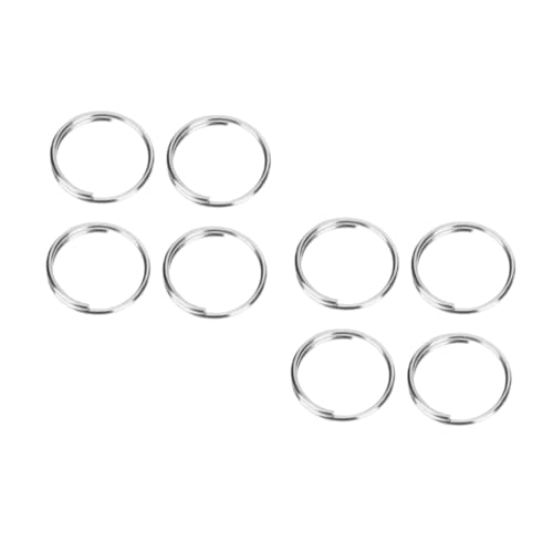 jojofuny 2 Sätze Schlüsselanhänger Schlüsselanhänger Für Bastelarbeiten Kreisförmige Geteilte Anhänger Schlüsselanhänger Ringe D Schlüsselring Charms Reifen Großpackung 200 Stück * 2 von jojofuny