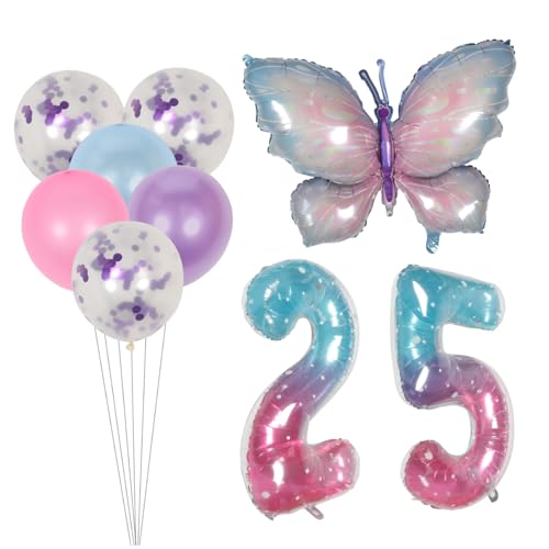 jojofuny 2 Sätze Schmetterlingsballon -Set Bausätze Partyballons Geburtstagsdekoration Dekorative Luftballons Alles zum Geburtstag Luftballons Nummer Aluminiumfolie jojofuny 2 Sätze Schmetterlingsballon -Set Bausätze Partyballons Geburtstagsdekoration Dekorative Luftballons Alles zum Geburtstag Luftballons Nummer Aluminiumfolie von jojofuny