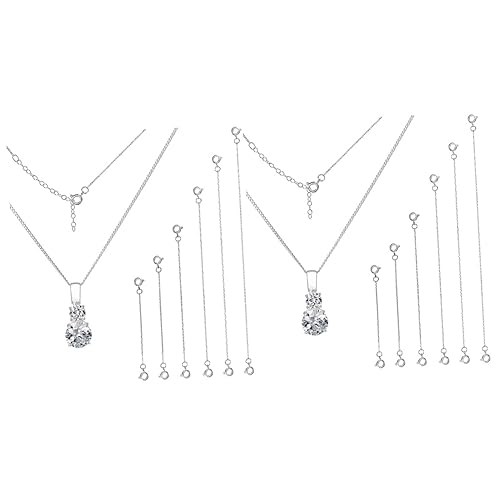 jojofuny 2 Sätze Silberne Halskette Verlängerungskette Damen Charms Zur Schmuckherstellung Schmuckherstellung Zubehör Halskettenherstellung Zubehör Schmuckzubehör 6 Stücke * 2 jojofuny 2 Sätze Silberne Halskette Verlängerungskette Damen Charms Zur Schmuckherstellung Schmuckherstellung Zubehör Halskettenherstellung Zubehör Schmuckzubehör 6 Stücke * 2 von jojofuny