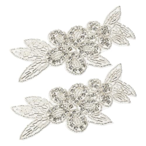 jojofuny 2 Sätze Strass Patches Zum Aufnähen Funkelnde Applikationen Für Hochzeitskleider Kleidung Und Accessoires Einfache Handhabung Für Diy Projekte 2 Stücke * 2 jojofuny 2 Sätze Strass Patches Zum Aufnähen Funkelnde Applikationen Für Hochzeitskleider Kleidung Und Accessoires Einfache Handhabung Für Diy Projekte 2 Stücke * 2 von jojofuny