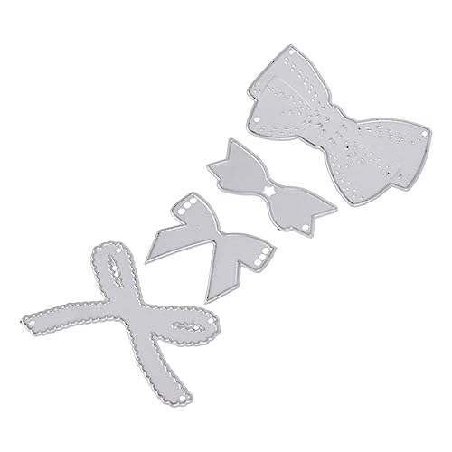 jojofuny 2 Sätze Teiliges Bowknot Cutting Kohlenstoffstahl Hochwertige Stanzform Für Diy Scrapbooking Kartenherstellung Und Bastelprojekte 4 Stücke * 2 von jojofuny