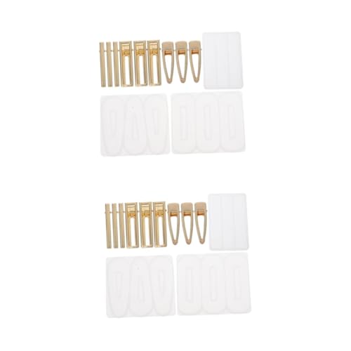 jojofuny 2 Sätze Teiliges Diy Silikonformen Set Für Haarspangen Epoxidharz Gießform Für Schmuckherstellung Silikonformen Und Haarclip Zubehörteilen 12 Stück * 2 von jojofuny