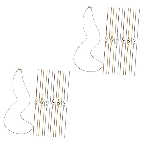 jojofuny 2 Sätze Teiliges Mit Karabinerverschlüssen Snake Chains Für Diy Schmuckherstellung Glänzend Langlebig Für Anhänger Kreationen 12 Stücke * 2 jojofuny 2 Sätze Teiliges Mit Karabinerverschlüssen Snake Chains Für Diy Schmuckherstellung Glänzend Langlebig Für Anhänger Kreationen 12 Stücke * 2 von jojofuny