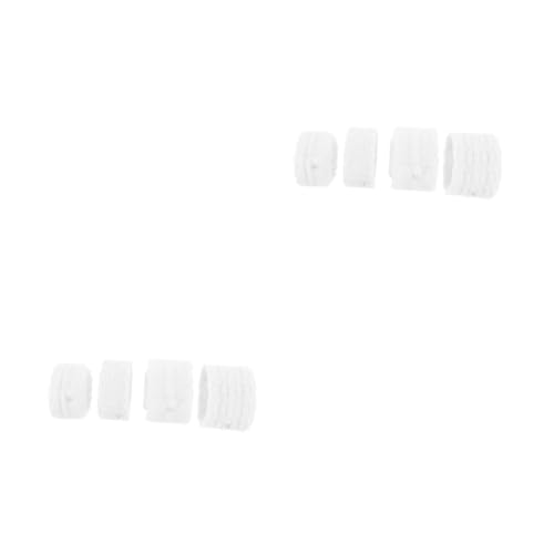 jojofuny 2 Sätze Teiliges Nonelastic Spitzenband Für Diy Kleidung Taschen Und Unterwäsche Langlebiges Geruchloses Dekorationszubehör Weiß 4 Stück * 2 von jojofuny