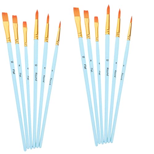 jojofuny 2 Sätze Teiliges Nylon Pinsel Für Aquarell Und Acrylmalerei Leicht Und Handlich Für Künstler Praktische Malwerkzeuge Für Projekte 6 Stücke * 2 jojofuny 2 Sätze Teiliges Nylon Pinsel Für Aquarell Und Acrylmalerei Leicht Und Handlich Für Künstler Praktische Malwerkzeuge Für Projekte 6 Stücke * 2 von jojofuny