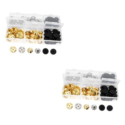 jojofuny 2 Sätze Teiliges Set Metall Pin Rückseiten Für Krawattennadel Vielseitige Dekorative Und Stabile Verschlüsse Für Diy Broschen Und Anstecker 84 Stück * 2 jojofuny 2 Sätze Teiliges Set Metall Pin Rückseiten Für Krawattennadel Vielseitige Dekorative Und Stabile Verschlüsse Für Diy Broschen Und Anstecker 84 Stück * 2 von jojofuny