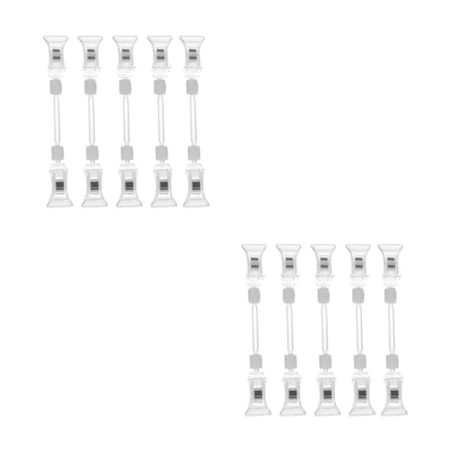 jojofuny 2 Sätze Teiliges Set Preisetiketten Clips Für Supermarkt Werbe Display Clip Halter Display Rack Für Lebensmittel Einfach Zu Bedienen Und Langlebig Praktisch Für 5 Stücke * 2 von jojofuny