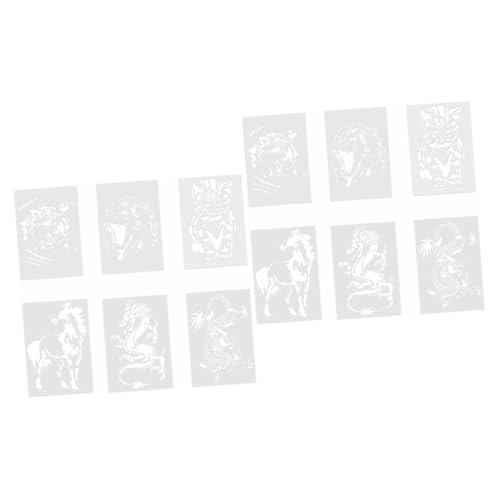 jojofuny 2 Sätze Teiliges Tier Malvorlagen Lustige Schablonen Für Malhilfen Mit Cartoonhaften Tiermotiven Für Diy Projekte Und Bastelarbeiten Verschiedene Designs Zufälliger 6 Stück * 2 jojofuny 2 Sätze Teiliges Tier Malvorlagen Lustige Schablonen Für Malhilfen Mit Cartoonhaften Tiermotiven Für Diy Projekte Und Bastelarbeiten Verschiedene Designs Zufälliger 6 Stück * 2 von jojofuny