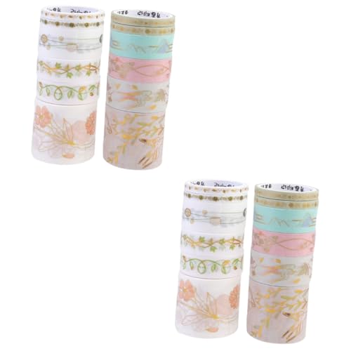 jojofuny 2 Sätze Teiliges Washi Tape Dekorative Klebebänder Für Scrapbooking Journaling Und Diy Projekte Hochwertigem Papier Für Kalender Und Mehr 12 Stück * 2 von jojofuny