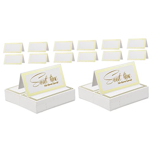 jojofuny 2 Sätze Tischkarten Mit Bronziertem Design Elegante Platzkarten Für Hochzeiten Und Abendessen Tischdekoration Und Feierlichkeiten 60 Stück * 2 jojofuny 2 Sätze Tischkarten Mit Bronziertem Design Elegante Platzkarten Für Hochzeiten Und Abendessen Tischdekoration Und Feierlichkeiten 60 Stück * 2 von jojofuny