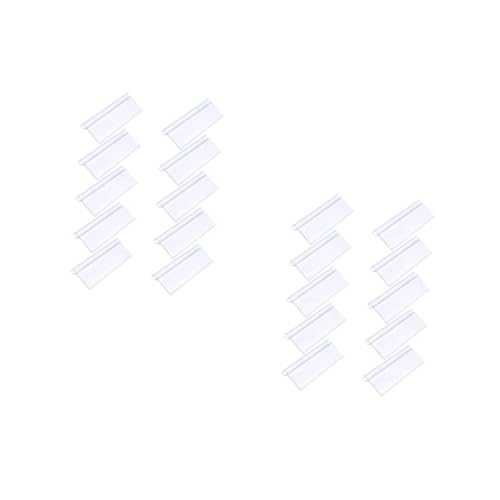 jojofuny 2 Sätze Transparente Preisschilderhalter Set Aus Hochwertigem Kunststoff Für Supermärkte Und Geschäfte Zur Produktkennzeichnung Und Präsentation 10 Stück * 2 von jojofuny